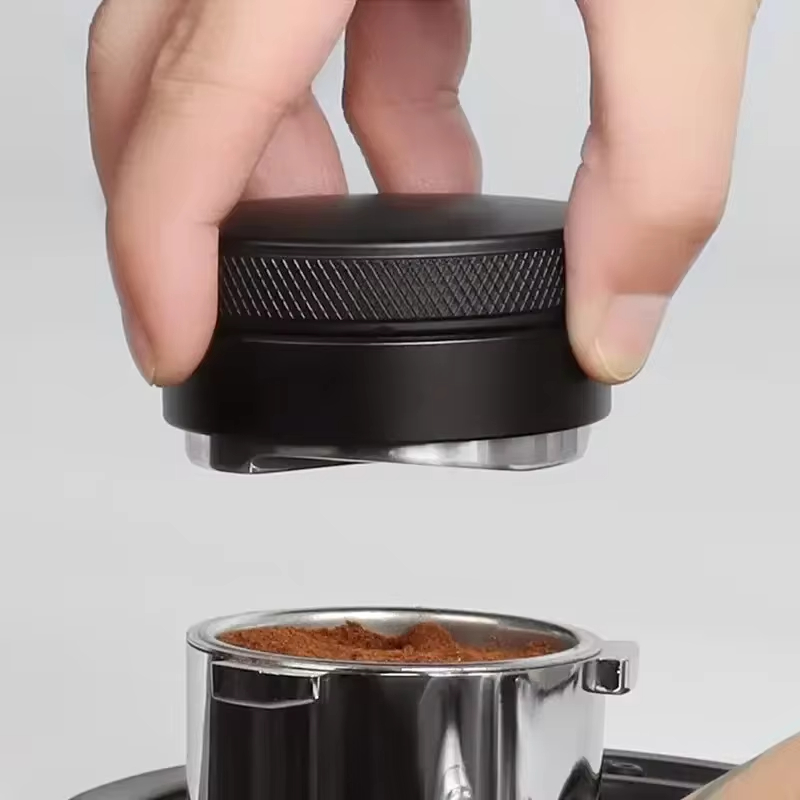 Coffee Tamper Leveler - เครื่องมือกระจายกาแฟเอสเปรสโซ/ที่ปรับระดับ3มุมลาดแทมเปอร์ปาล์มปรับได้เหมาะกับพอร์ต51/53/58มม.