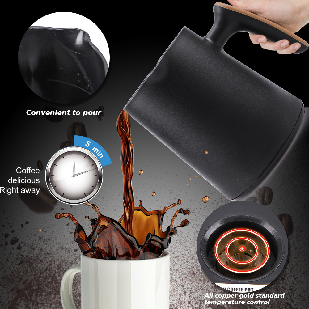Coffee Tea Maker - ใหม่มาแรง! หม้อต้มกาแฟไฟฟ้าขนาดเล็ก 250 มล. 600 วัตต์