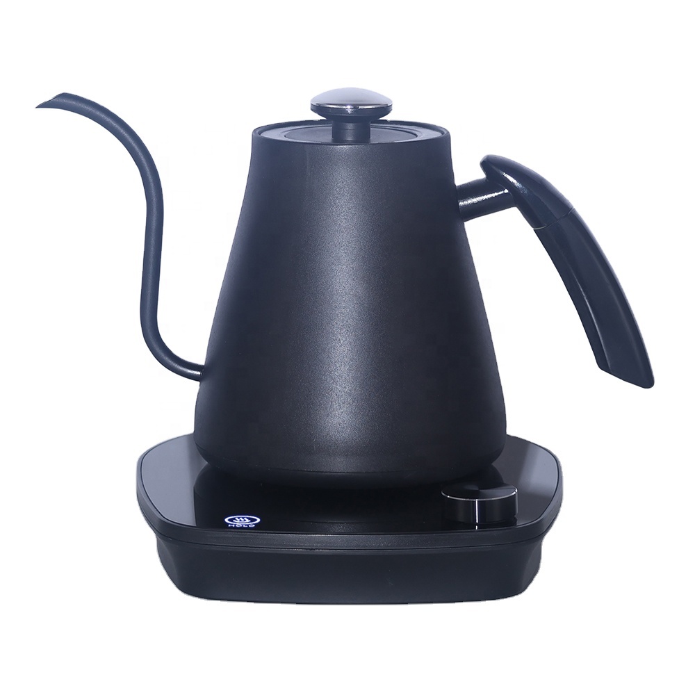Coffee Tea Maker - กาต้มน้ำไฟฟ้าลายไม้แบบคอห่าน พร้อมระบบควบคุมอุณหภูมิ สำหรับชงชาและกาแฟ เครื่องชงกาแฟแบบเทเองสำหรับใช้ในบ้าน