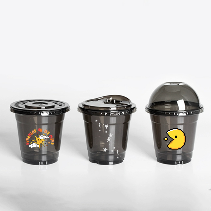 Coffee Tea For Plants - แก้วกาแฟพลาสติกใสแบบใช้แล้วทิ้ง, แก้วเครื่องดื่มเย็น, ปลอกแก้วใส, แก้วพลาสติกสีดำสำหรับชานมและไอศกรีม