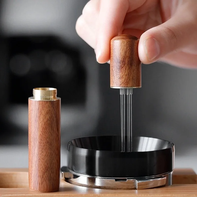 Coffee Tamper Leveler - สแตนเลสสตีลผงกาแฟ Tamper Espresso Powder Stirrer จําหน่าย
