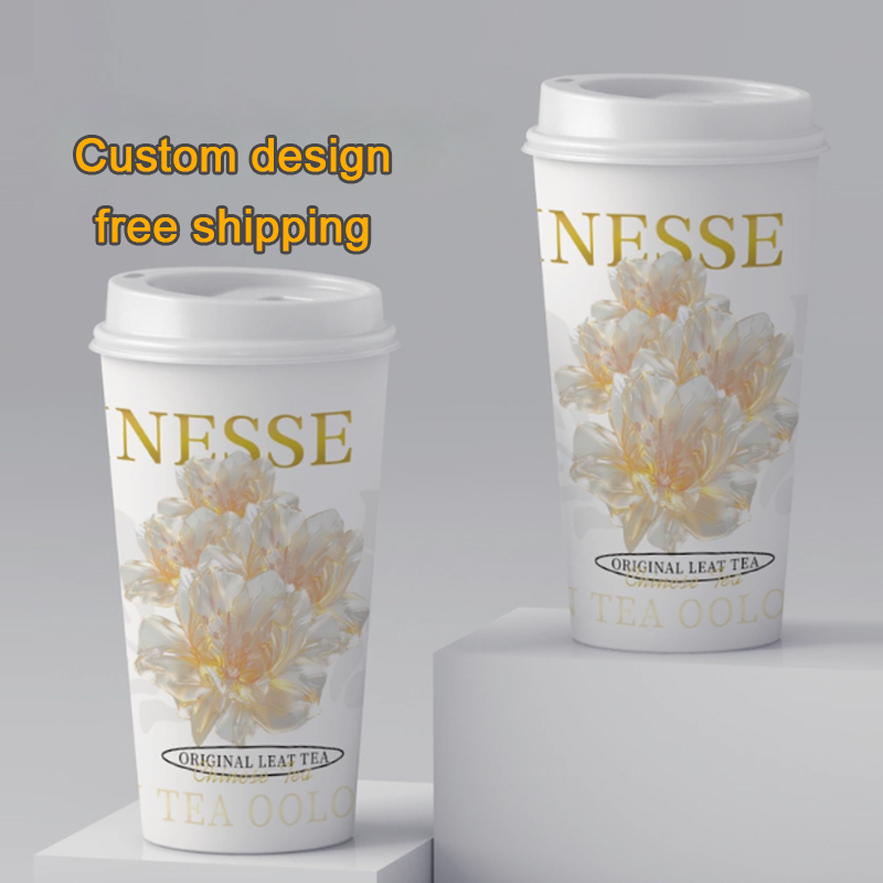 Coffee Tea For Plants - โลโก้ที่กําหนดเองนมหนาแบบใช้แล้วทิ้ง, กาแฟเครื่องดื่มร้อนชาถ้วยกระดาษชา Fast Food Shop เครื่องดื่มร้อนถ้วยกระดาษ