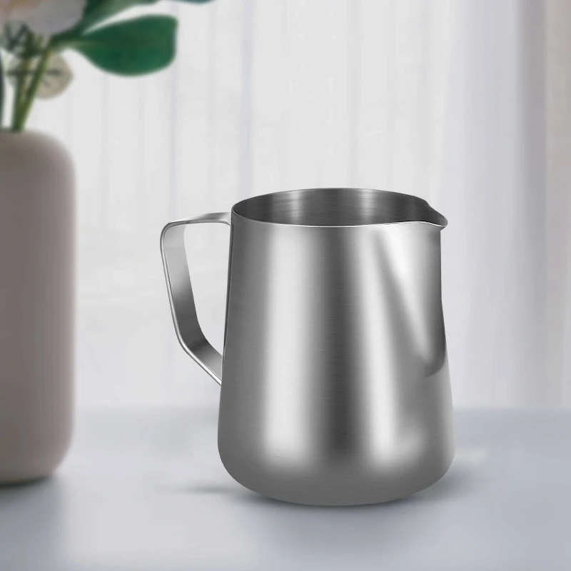 Professional สแตนเลสสตีลนม Fro - Barista Milk Jug บทวิจารณ์และราคา