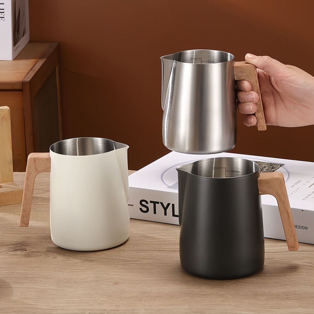 กาแฟนมFrothingเหยือกเหยือก 304 - Barista Milk Jug บทวิจารณ์และราคา