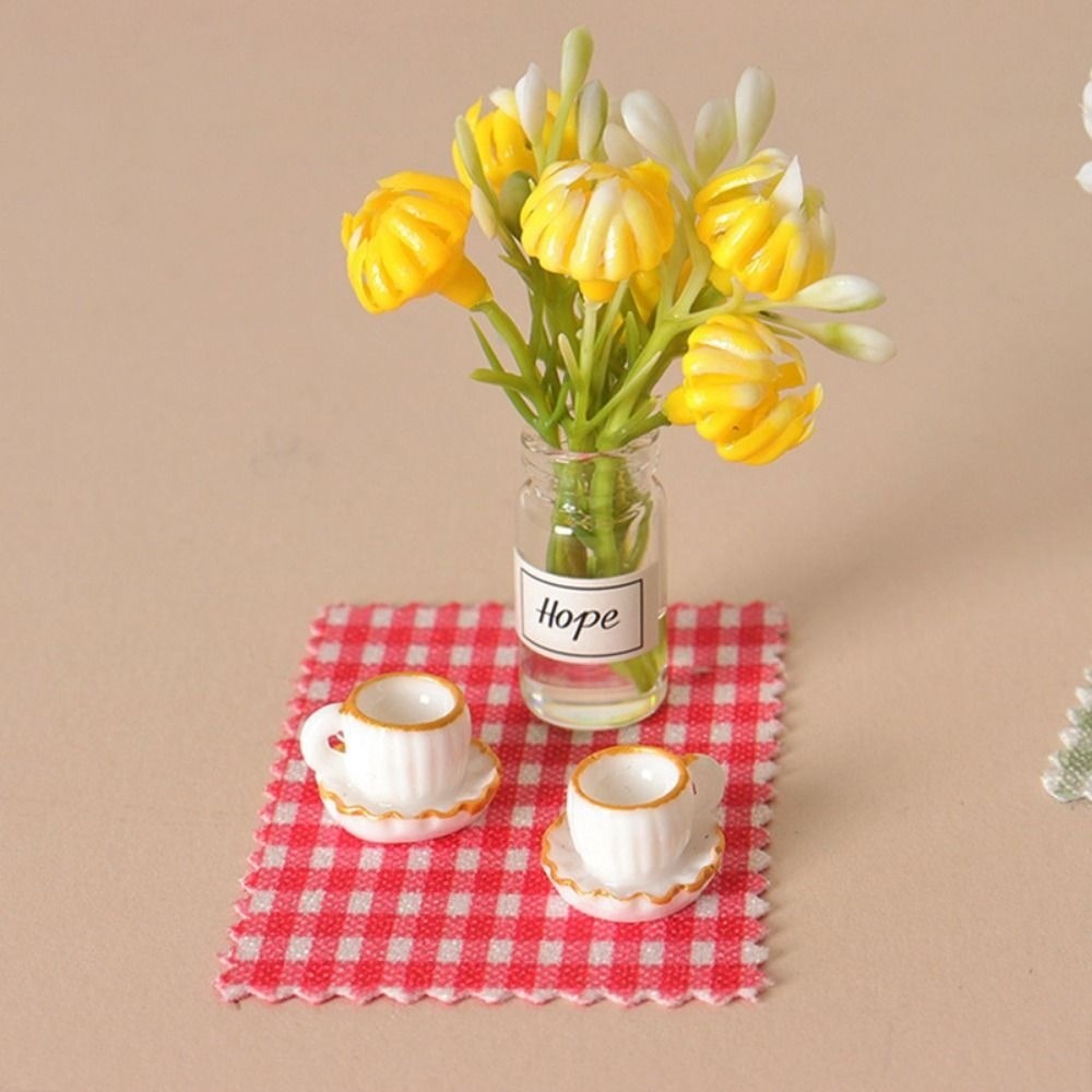 ของตกแต่งบ้านตุ๊กตาขนาด 1:12 ใ - Coffee Tea For Plants บทวิจารณ์และราคา
