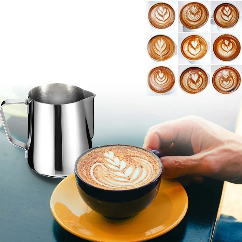 เหยือกตีฟองนมสแตนเลสสำหรับทำกา - Barista Milk Jug บทวิจารณ์และราคา