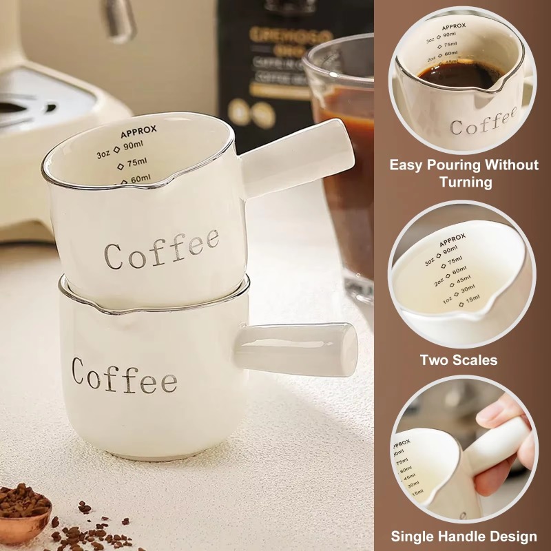 ถ้วยกาแฟเซรามิกขนาดเล็กพร้อมหู - Coffee Tea Cup บทวิจารณ์และราคา
