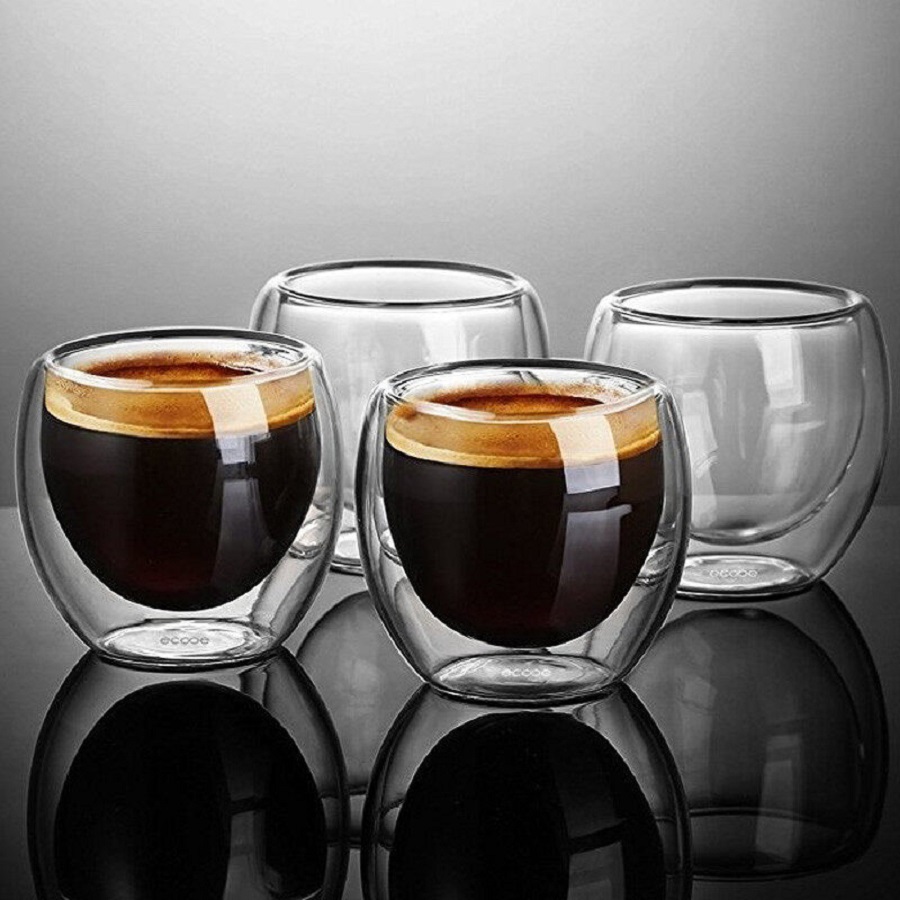 แก้วกาแฟผนังคู่แก้วแก้วผนังคู่ - Coffee Tea And Cocoa บทวิจารณ์และราคา