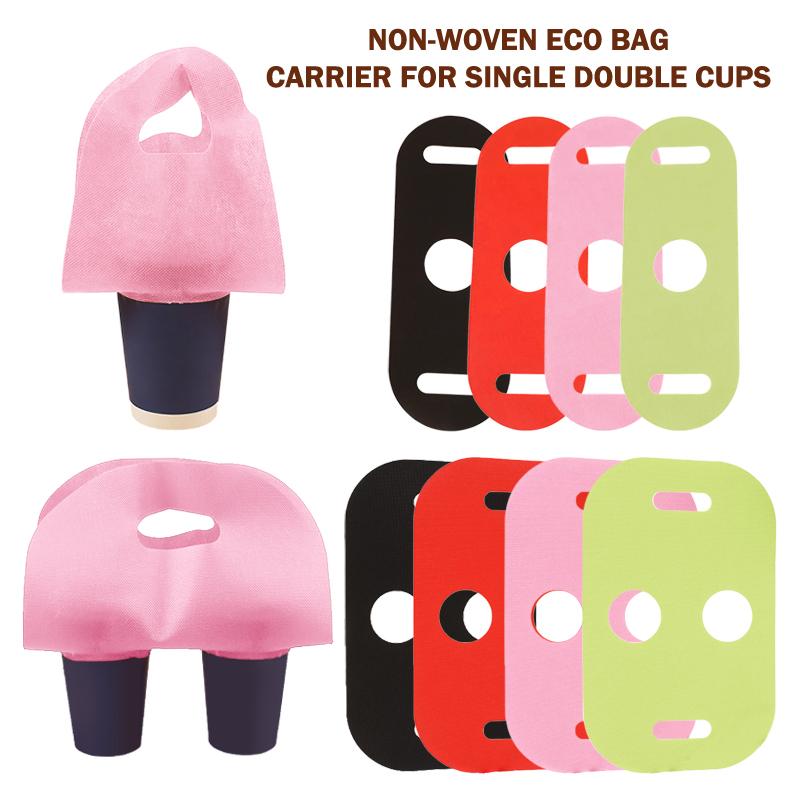 ถุงใส่แก้วชานมแบบไม่ทอ 50/100  - Coffee Tea Cup บทวิจารณ์และราคา