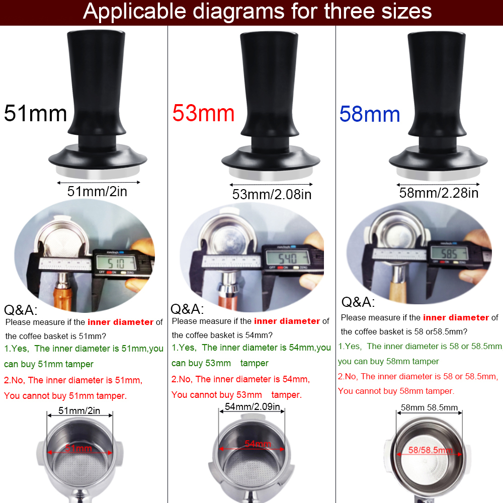 51/53/58mm Espresso Tamper, 5  - Coffee Tamper Leveler บทวิจารณ์และราคา