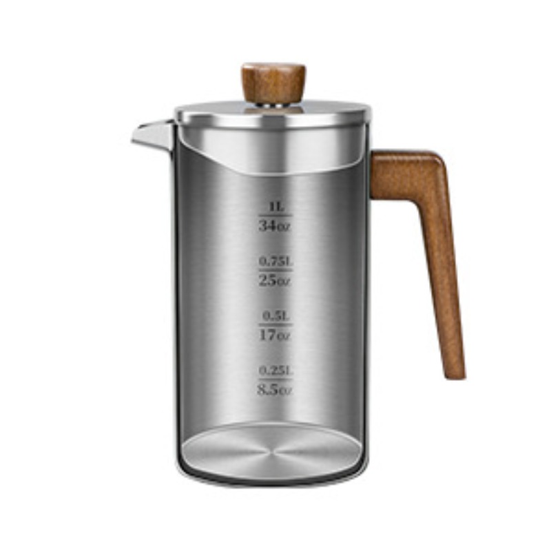 หม้อเฟรนช์เพรสสแตนเลส JUSTINLA - Coffee Tea Maker บทวิจารณ์และราคา