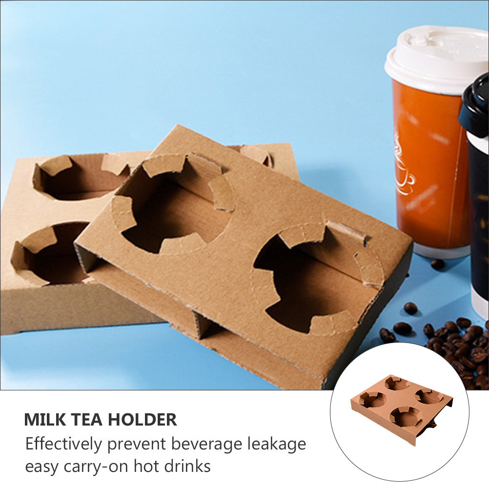 ถาดใส่เครื่องดื่มกระดาษย่อยสลา - Coffee Tea Cup บทวิจารณ์และราคา