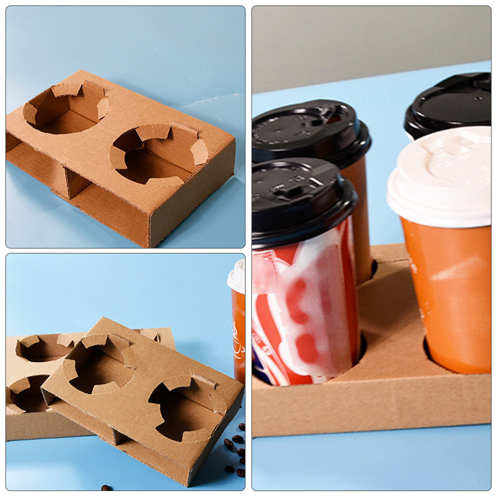 ถาดใส่เครื่องดื่มกระดาษย่อยสลา - Coffee Tea Cup บทวิจารณ์และราคา