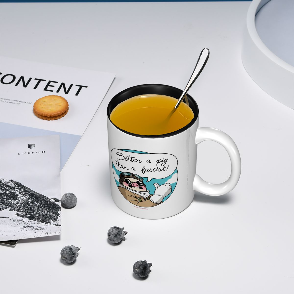 ดีกว่าหมูกว่าพวกฟาสซิสต์! แก้ว - Coffee Better Than Tea บทวิจารณ์และราคา