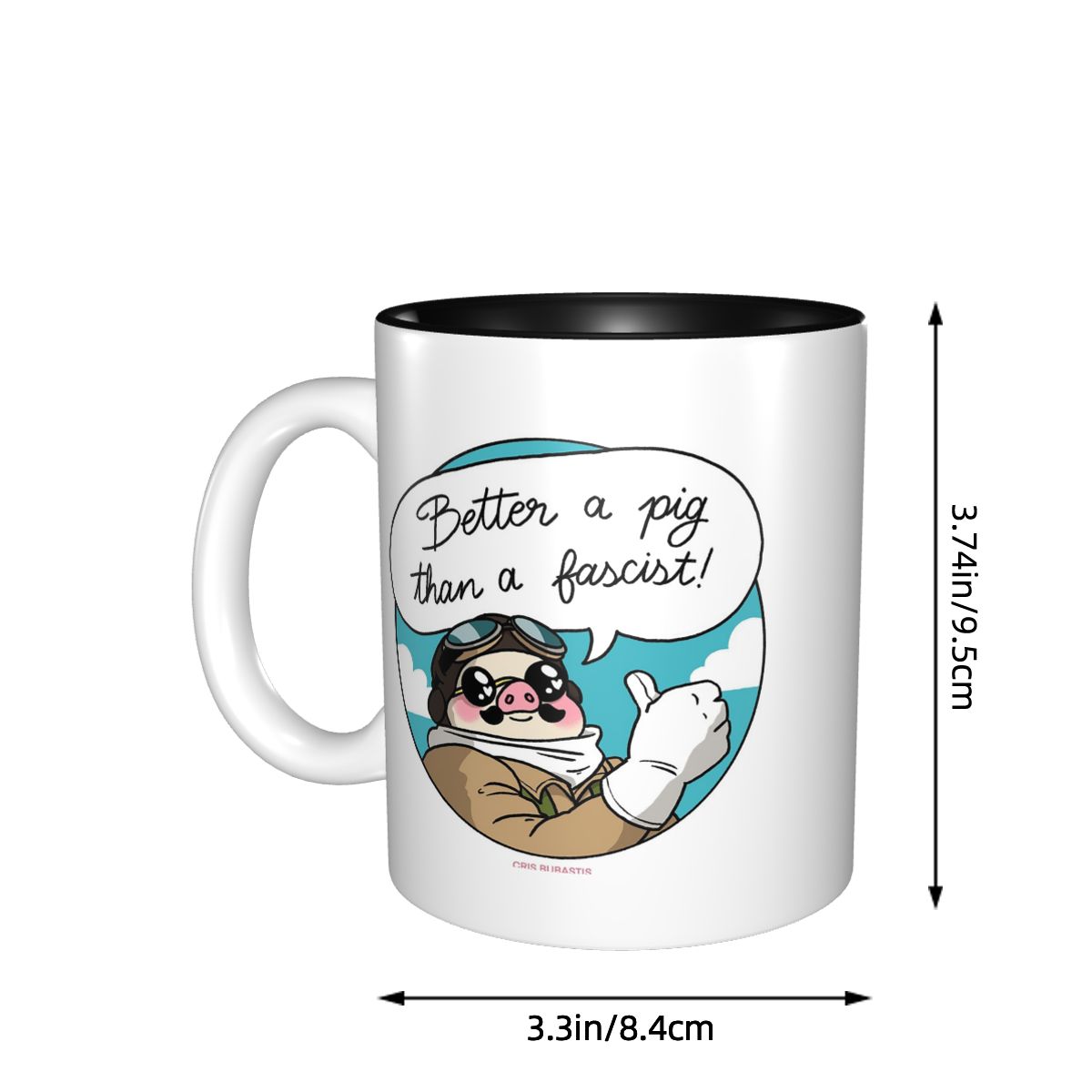 ดีกว่าหมูกว่าพวกฟาสซิสต์! แก้ว - Coffee Better Than Tea บทวิจารณ์และราคา