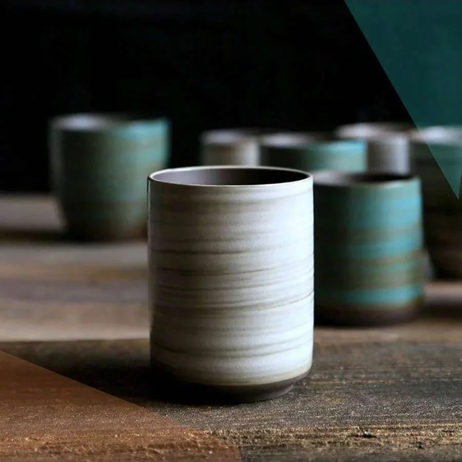 มือวาด Crackle Glaze สโตนแวร์แ - Coffee Tea Pictures บทวิจารณ์และราคา