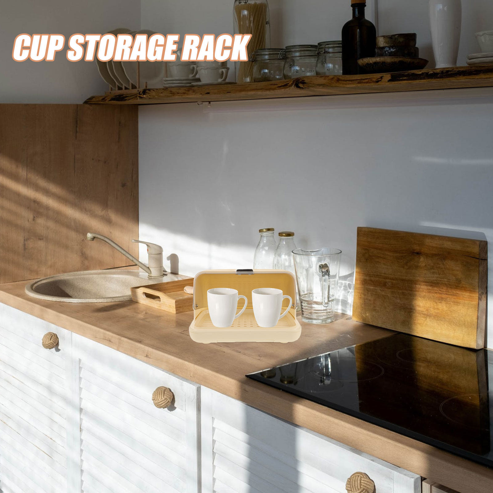 กล่องจัดเก็บแก้วพร้อมฝาปิด ชั้ - Coffee Tea Cup บทวิจารณ์และราคา
